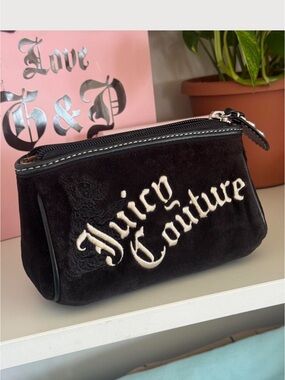 2002 Vintage Juicy Couture Velour Cosmetic Pouch